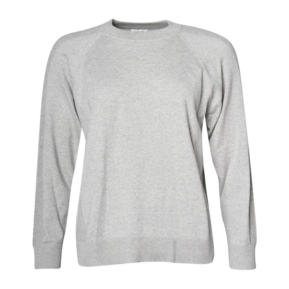 Lind Vrouw Grijs Truien & Vesten Dames, L, Round-Neck Truien