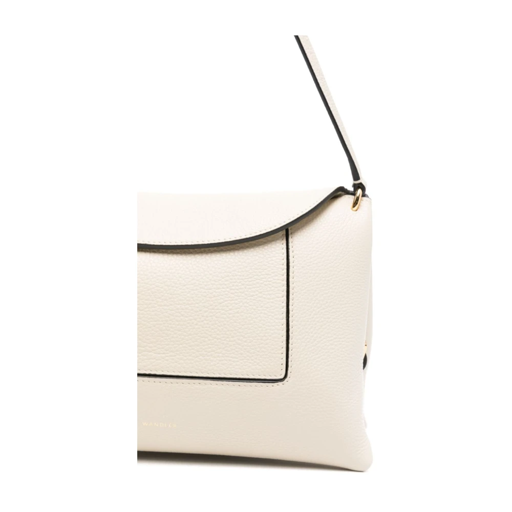 Wandler Beige Schoudertas met Magneetsluiting Beige Dames