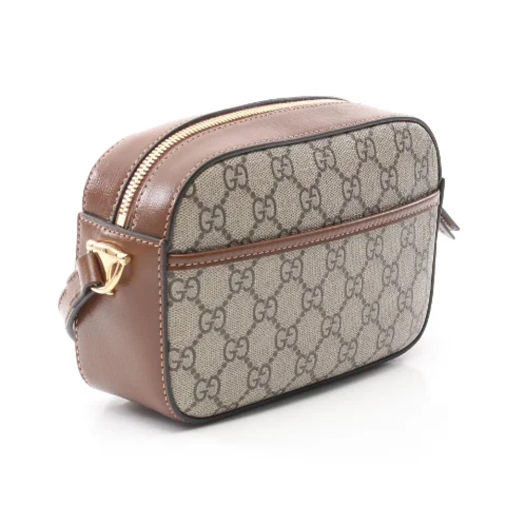 Gucci Vintage Pre-owned Canvas shoulder-bags Beige Dames