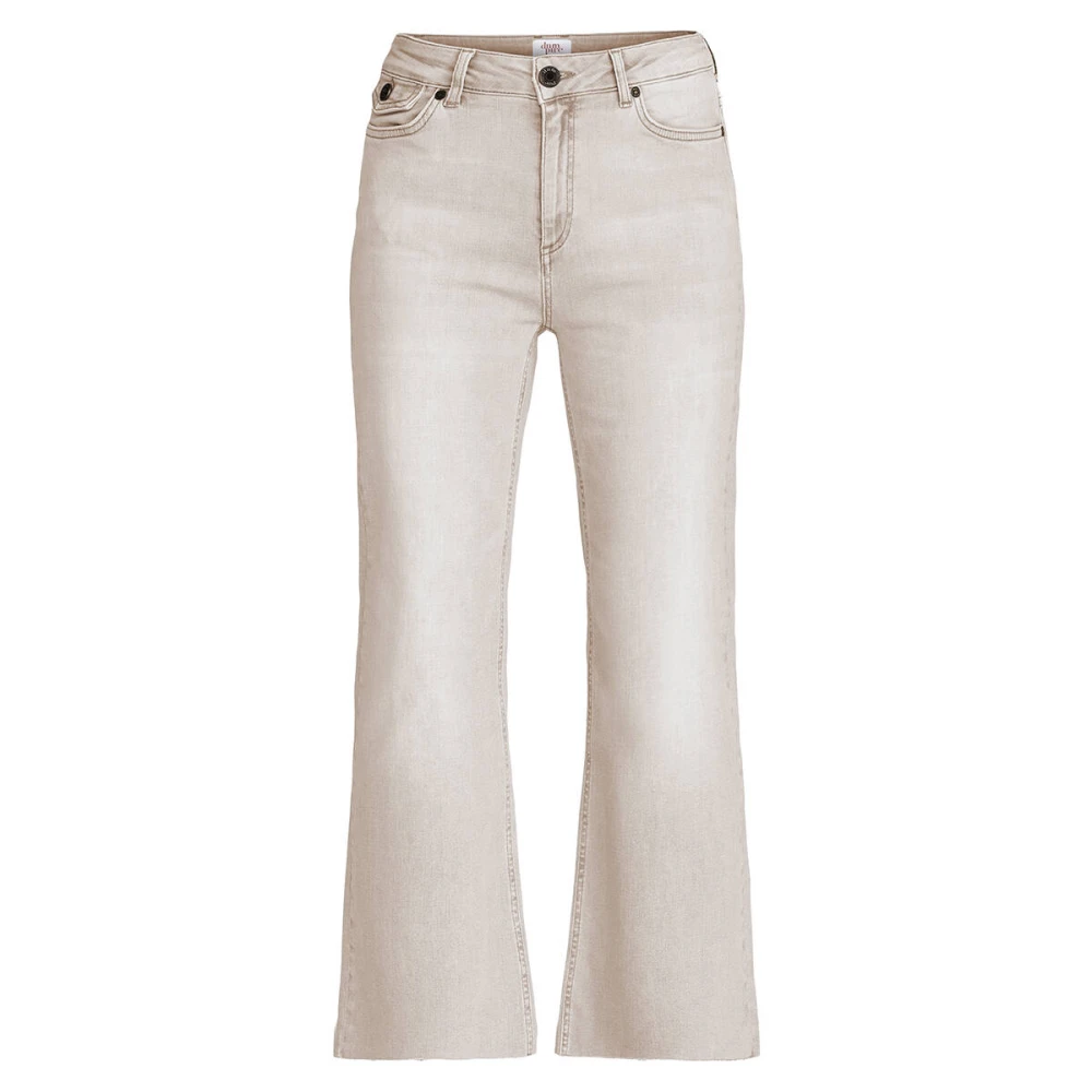 DNM Pure Boot-Cut Cropped Jeans Holden Beige Dames