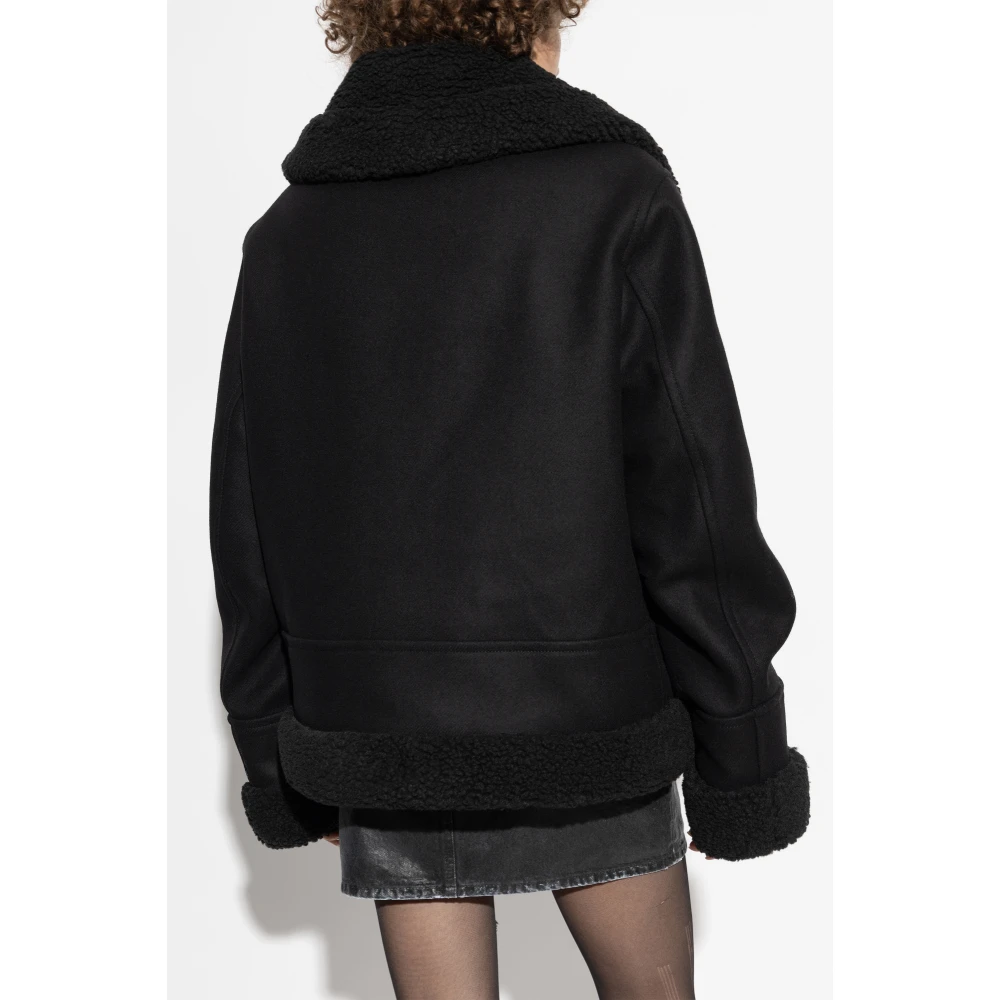 Dsquared2 Jas met kraag Black Dames