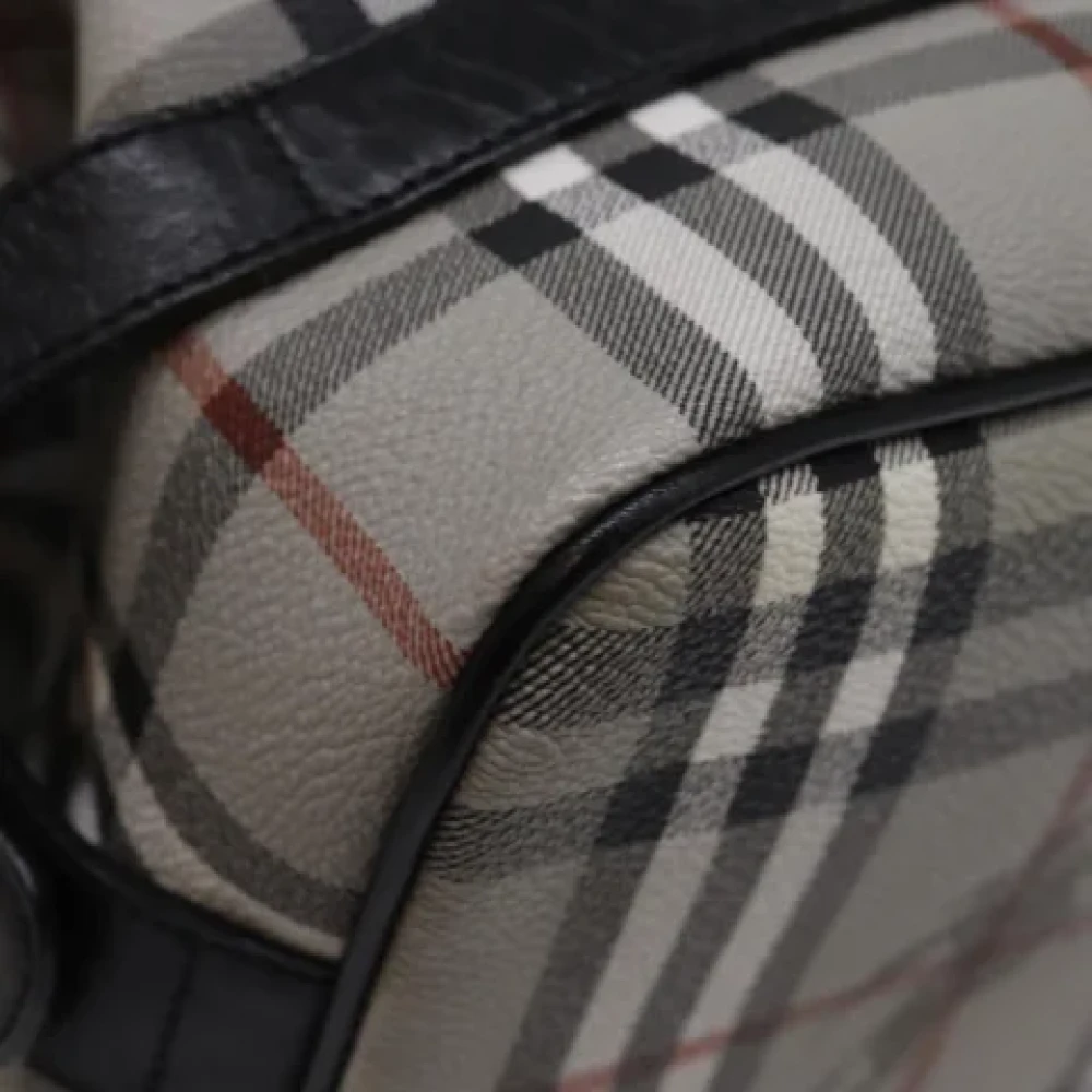 Burberry Vintage Pre-owned Leather clutches Gray Dames