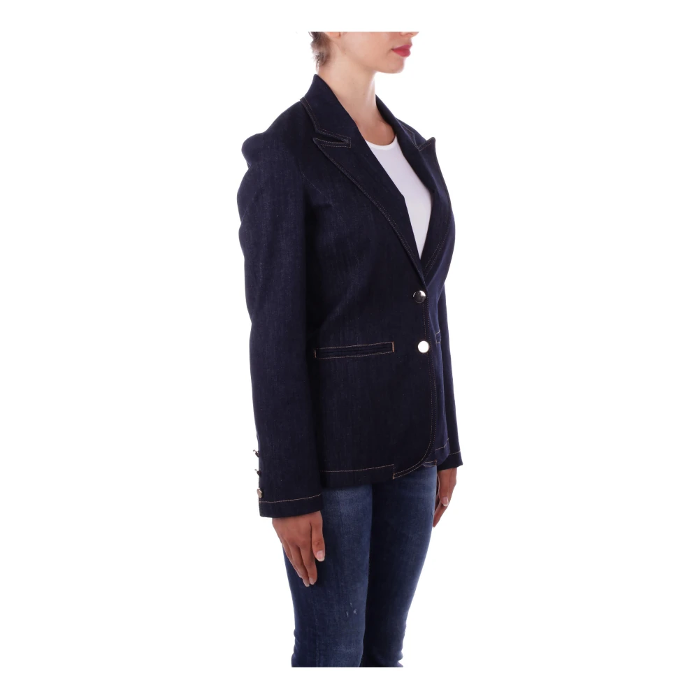 Liu Jo Denimjassen met logo achterkant Blue Dames