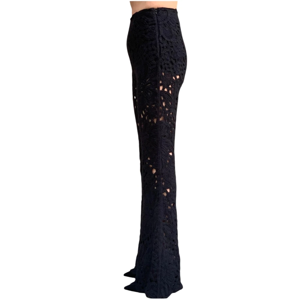 Emma&Gaia Wide Trousers Black Dames