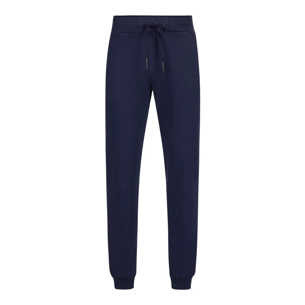Iceberg Blauwe sweatpants van katoen met geborduurd embleem Blue Heren