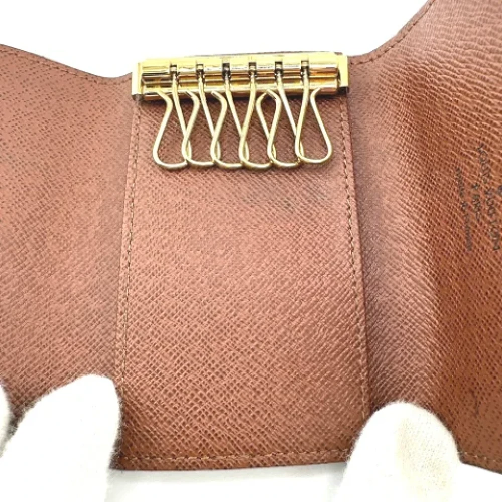 Louis Vuitton Vintage Pre-owned Fabric key-holders Brown Dames