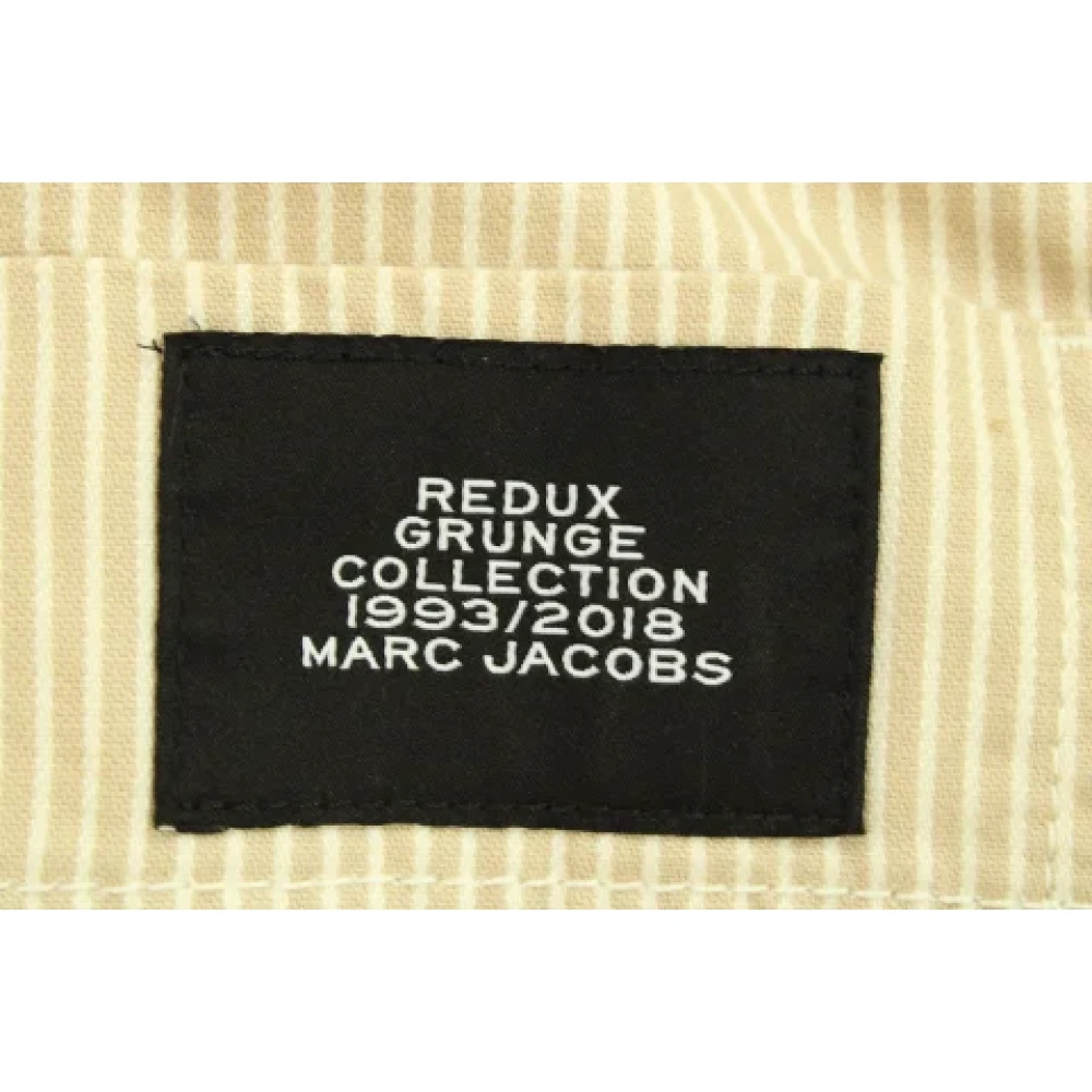 Marc Jacobs Pre-owned Cotton bottoms Beige Dames