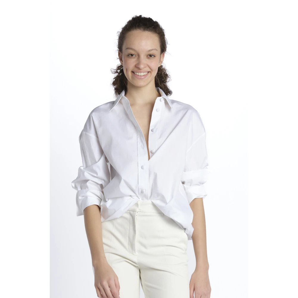 joseph Witte Katoenen Overhemd van Berton White Dames