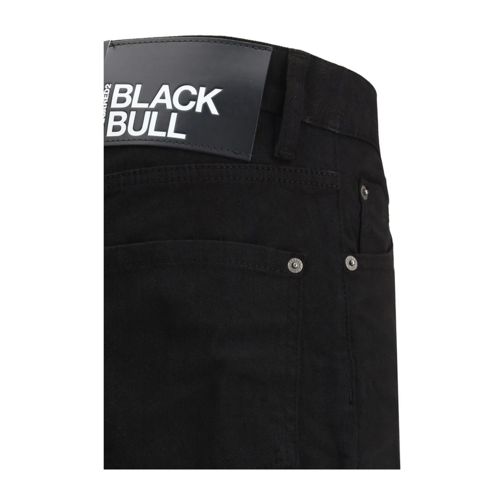 Dsquared2 Cool Guy Jeans met leren patch Black Heren