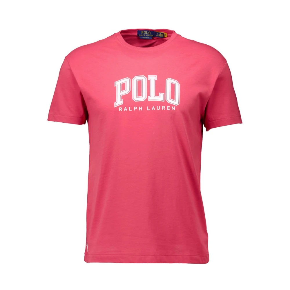 Ralph Lauren Stijlvol Rood Polo T-Shirt met Logo Red Heren