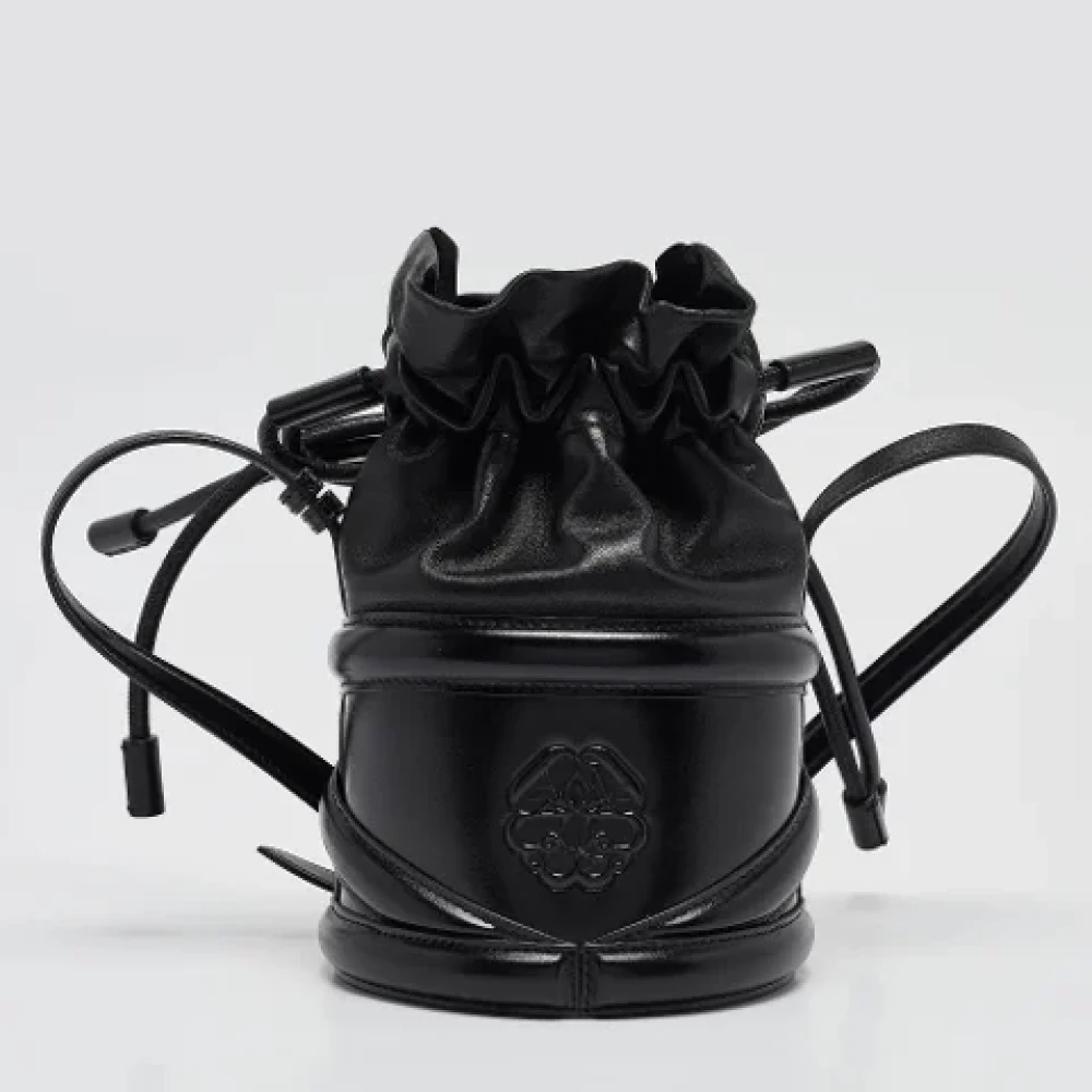 Alexander McQueen Pre-owned Leather shoulder-bags Black Dames