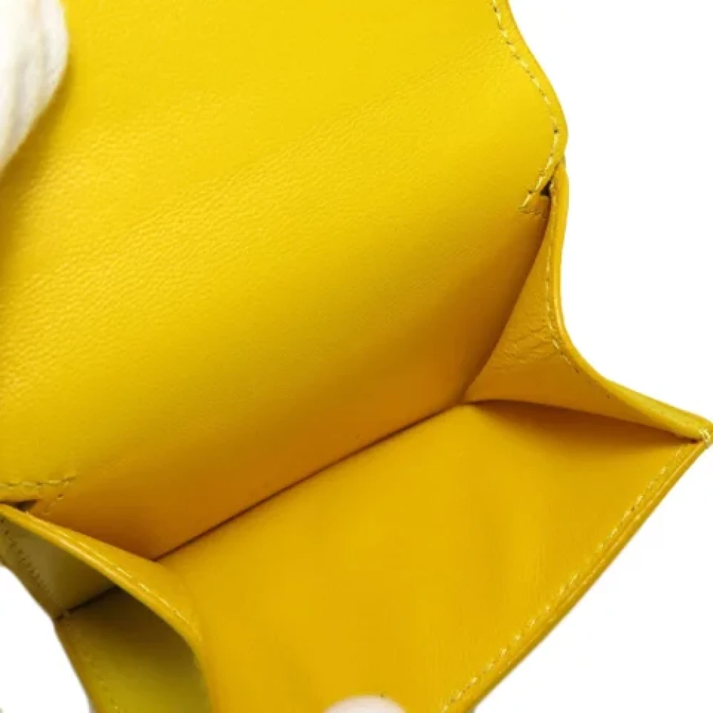 Balenciaga Vintage Pre-owned Leather wallets Yellow Dames