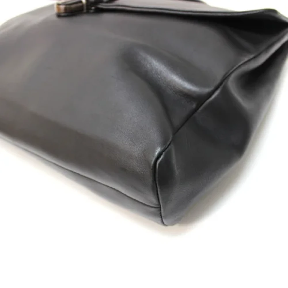 Bottega Veneta Vintage Pre-owned Leather handbags Black Heren