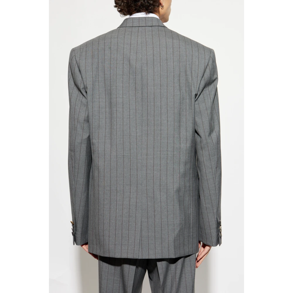 Moschino Wollen blazer Gray Heren