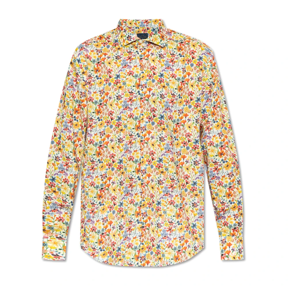 PAUL & SHARK Overhemd met bloemenmotief Multicolor Heren