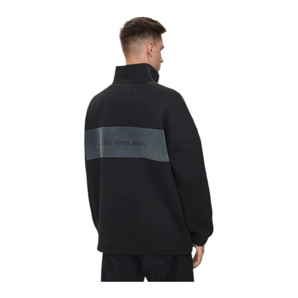 Calvin Klein Jeans Hoge Hals Sweater Black Heren