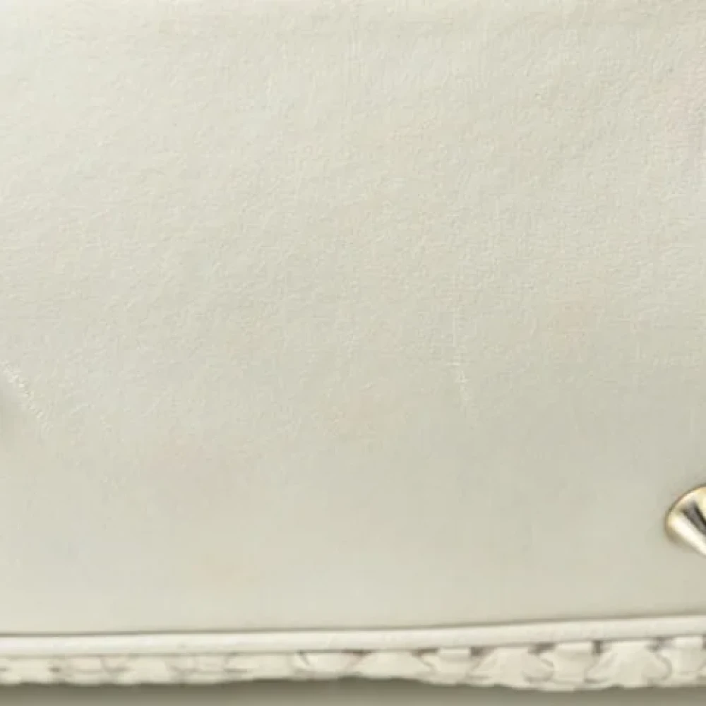Dior Vintage Pre-owned Fabric dior-bags White Dames