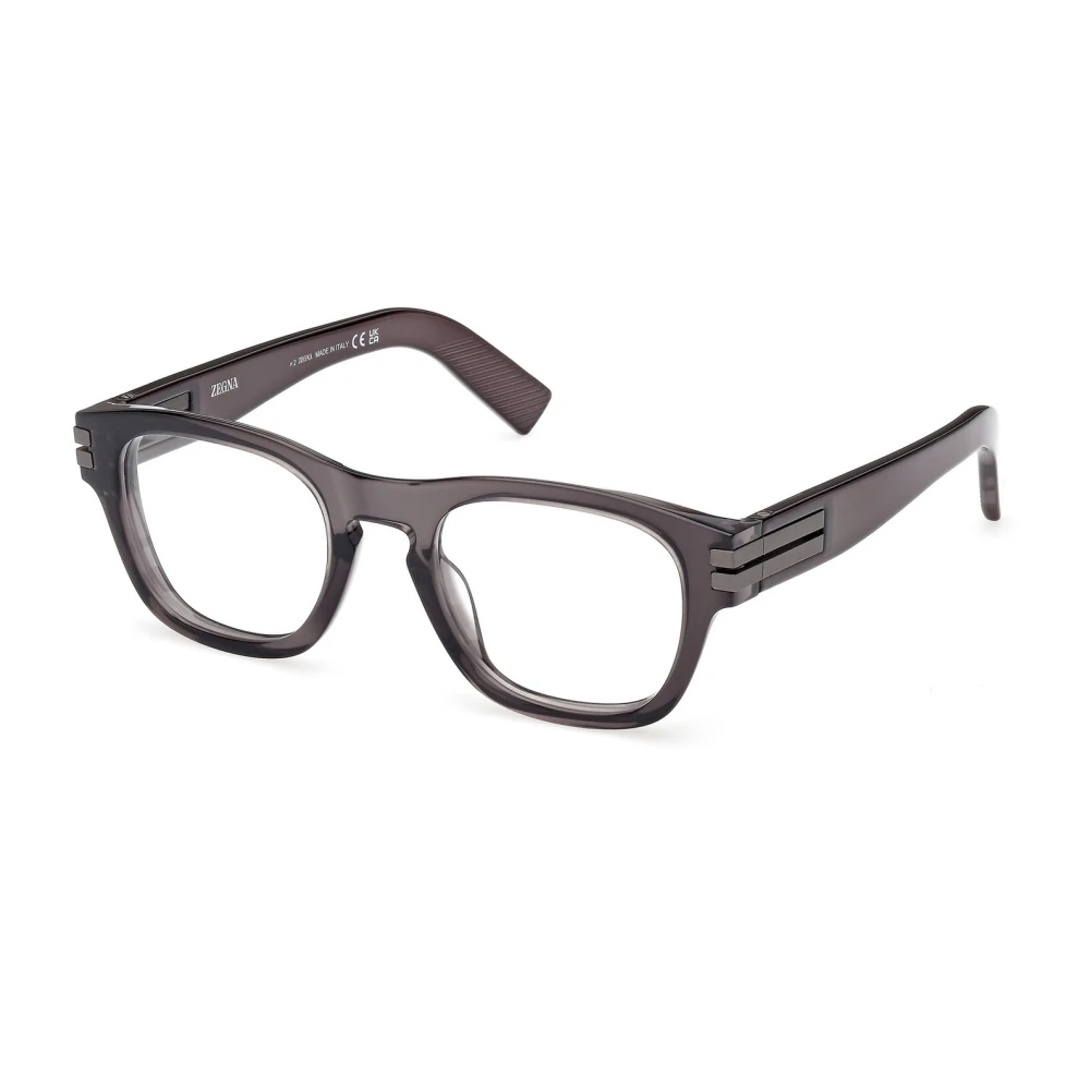 Zegna Gray Optical Frame - Male - Glasses - 51 Mm - Accessories
