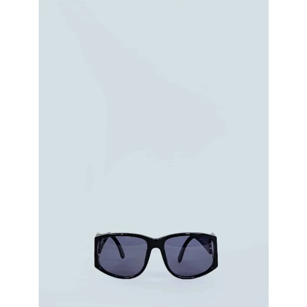 Chanel Vintage Pre-owned Acetate sunglasses Black Dames