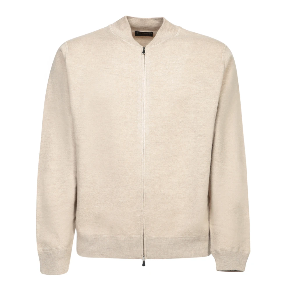 Dell'oglio Grijze Cardigan Sweater Aw24 Gray Heren