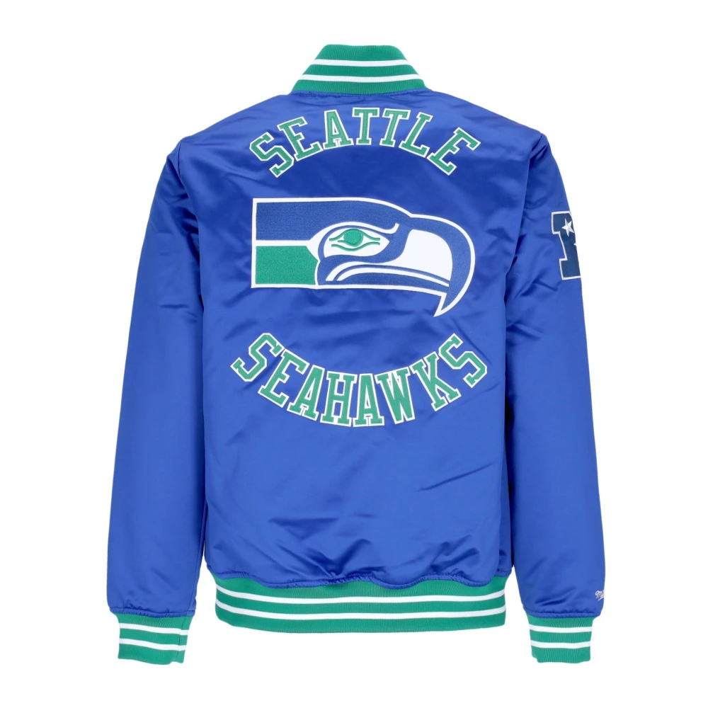 Mitchell & Ness Seattle Seahawks Bomberjack NFL Teamkleuren Blue Heren