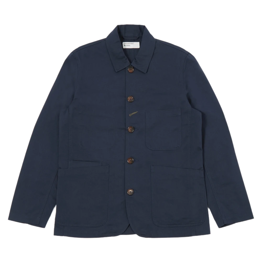 Universal Works Klassieke Navy Twill Werkjas Blue Heren