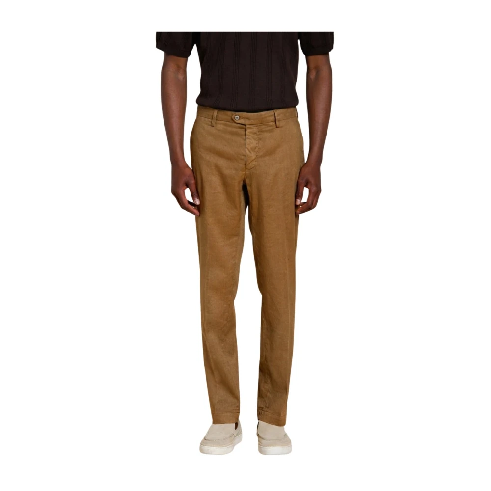 Mason's Mannelijk Bruin Broeken Heren, 3XL, Katoen, New York Icon Flex Chino Broeken