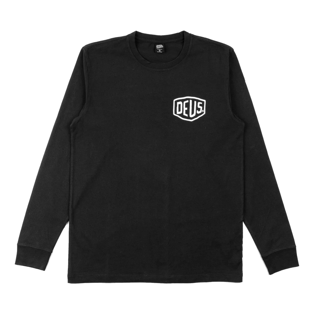 Deus Ex Machina Klassieke Adres Crew Sweater Black Heren