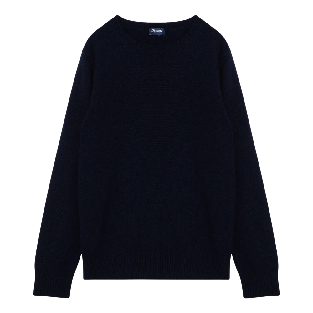 Drumohr Ronde Hals Shirt Blue Heren
