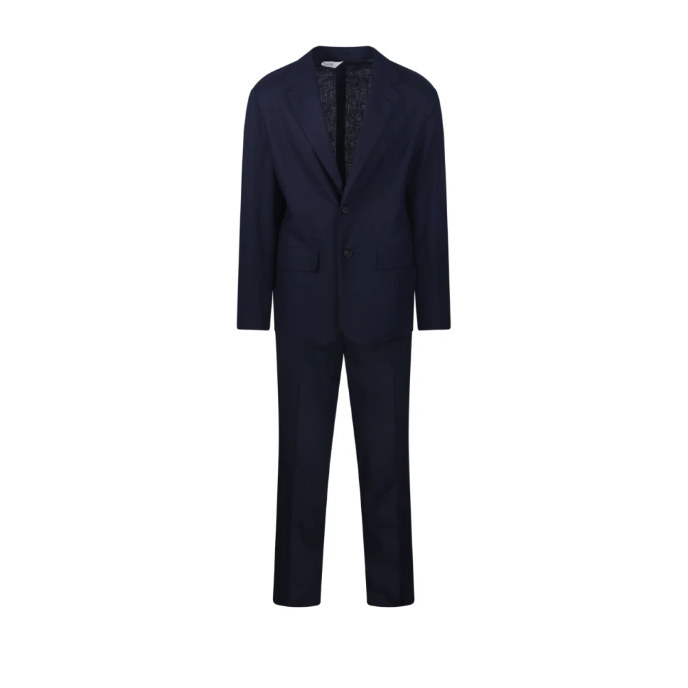 Hevo Blue Single Breasted Suits, Male, Xl, Suit