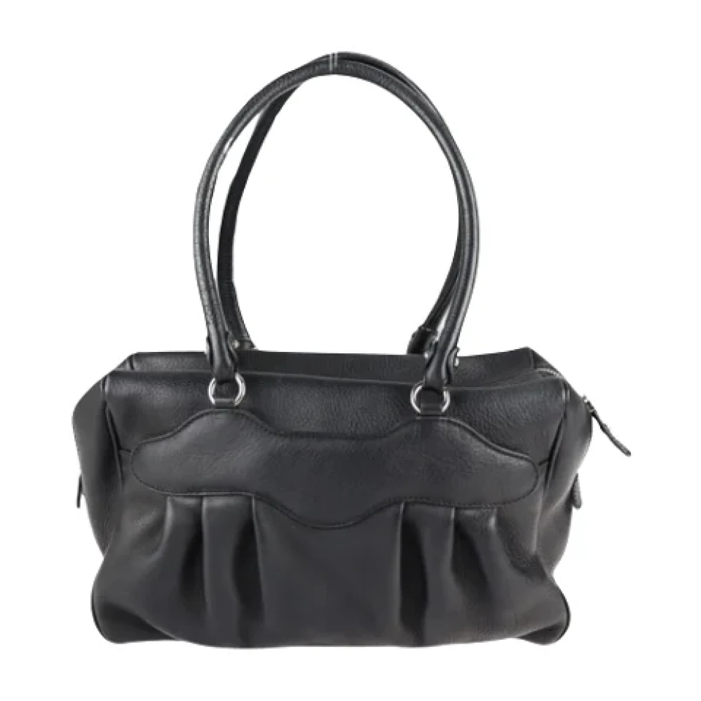 Salvatore Ferragamo Pre-owned Leather handbags Black Dames