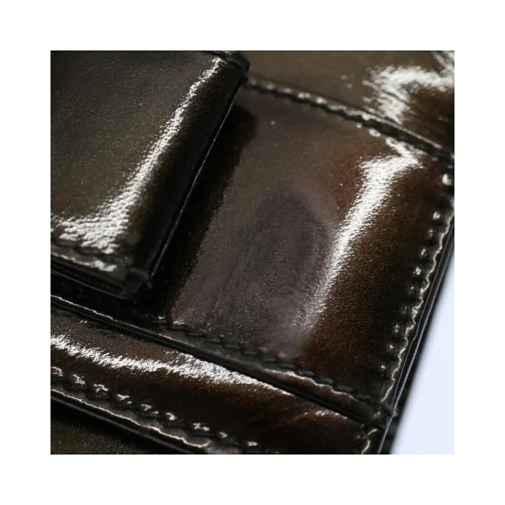 Salvatore Ferragamo Pre-owned Leather shoulder-bags Green Dames