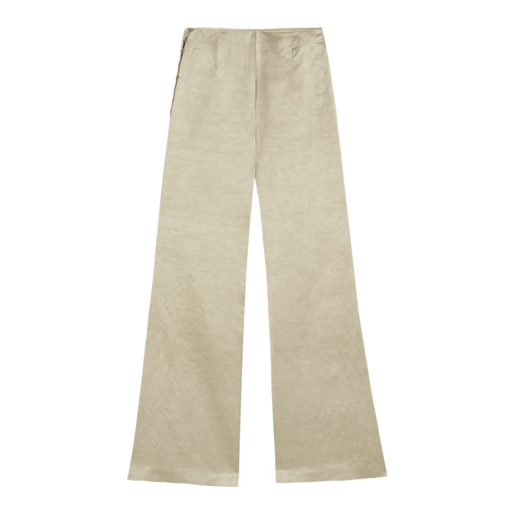 Cortana Paz broek met wijde pijpen nacre Beige Dames