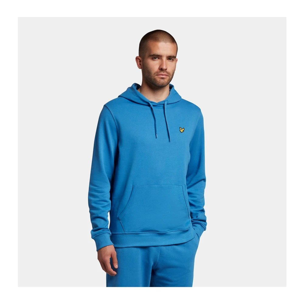 Lyle & Scott Lente Blauwe Pullover Hoodie Blue Heren