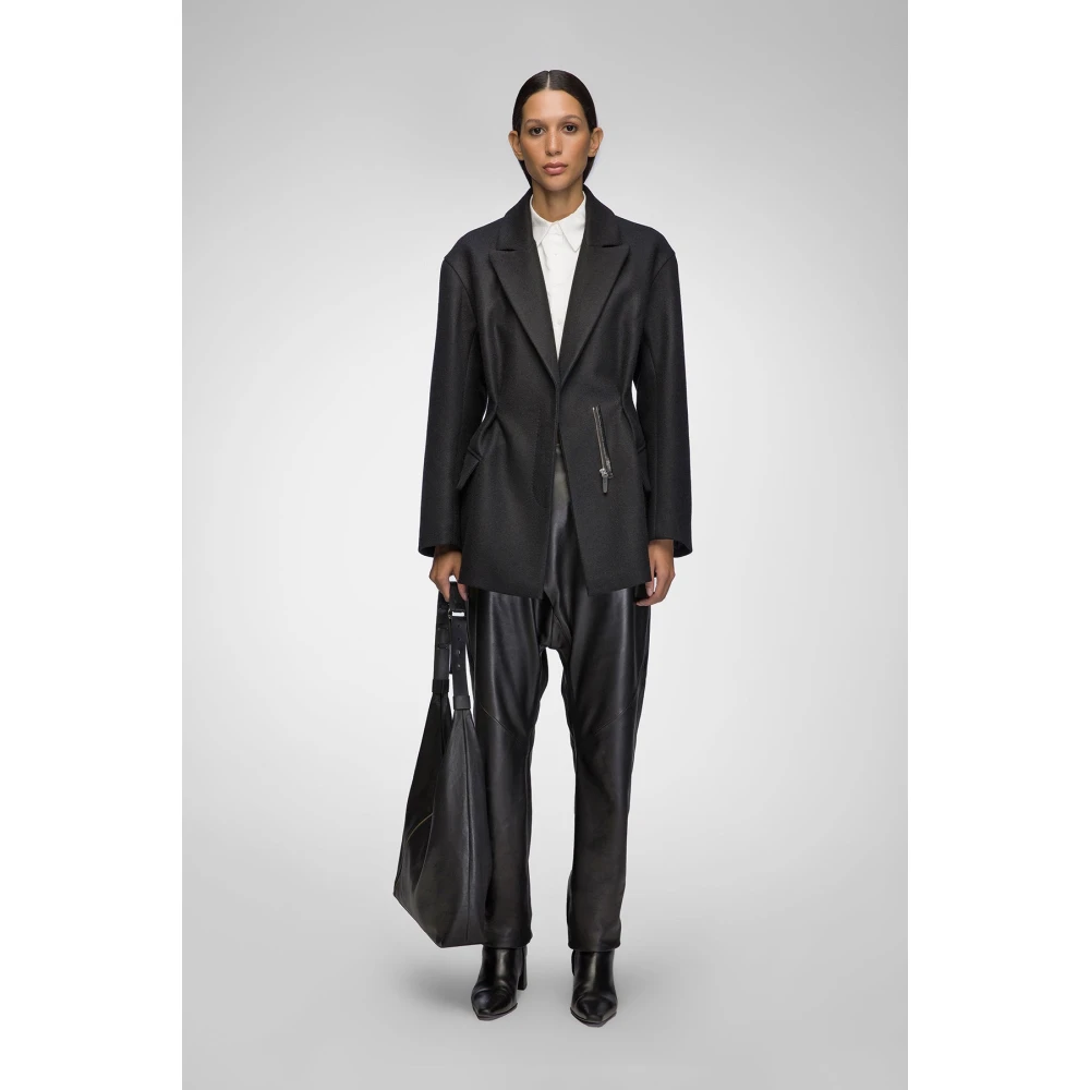 VSP Lia Zwarte wollen jas Black Dames