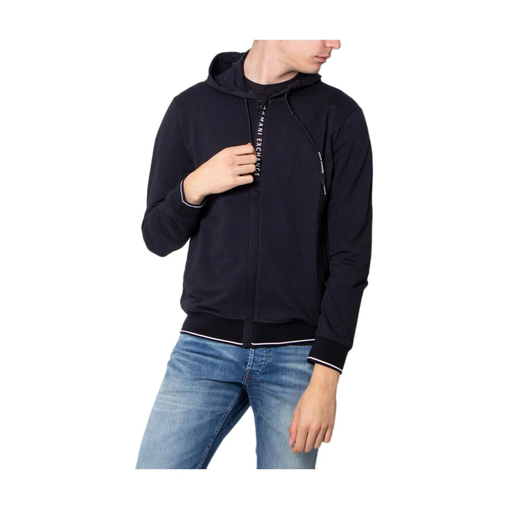 Armani Exchange Hombre Sudadera Con Capucha Y Cremallera