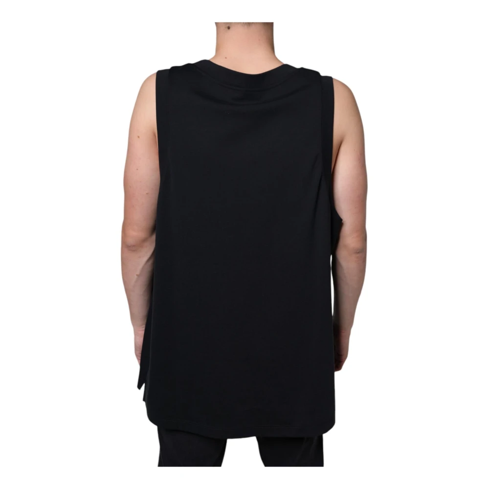 Dolce & Gabbana Vrijheid Mouwloos Katoenen T-shirt Black Heren