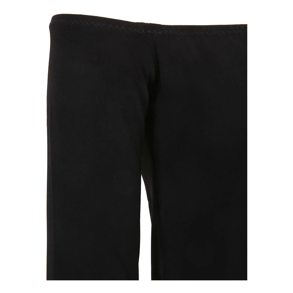 Norma Kamali Zwarte Top met Polyester en Spandex Black Dames
