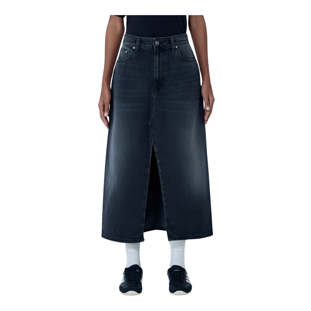Carhartt Wip Women's Black Denim Skirts, Xs, Brandon Skirt