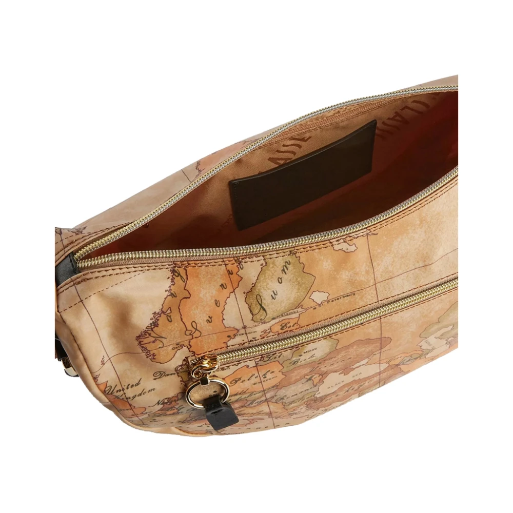 Alviero Martini 1a Classe Zwarte Schoudertas Stijlvol en Chic Brown Dames