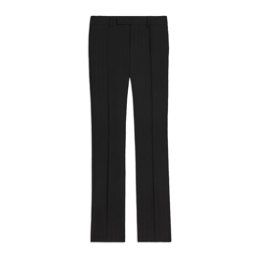 Celine Klassieke Zwarte Wollen Broek Black Heren