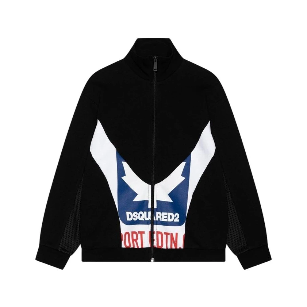 Dsquared2 Boys Black Kids Sweatshirts, 8 Y, Sweatshirt Certified Product