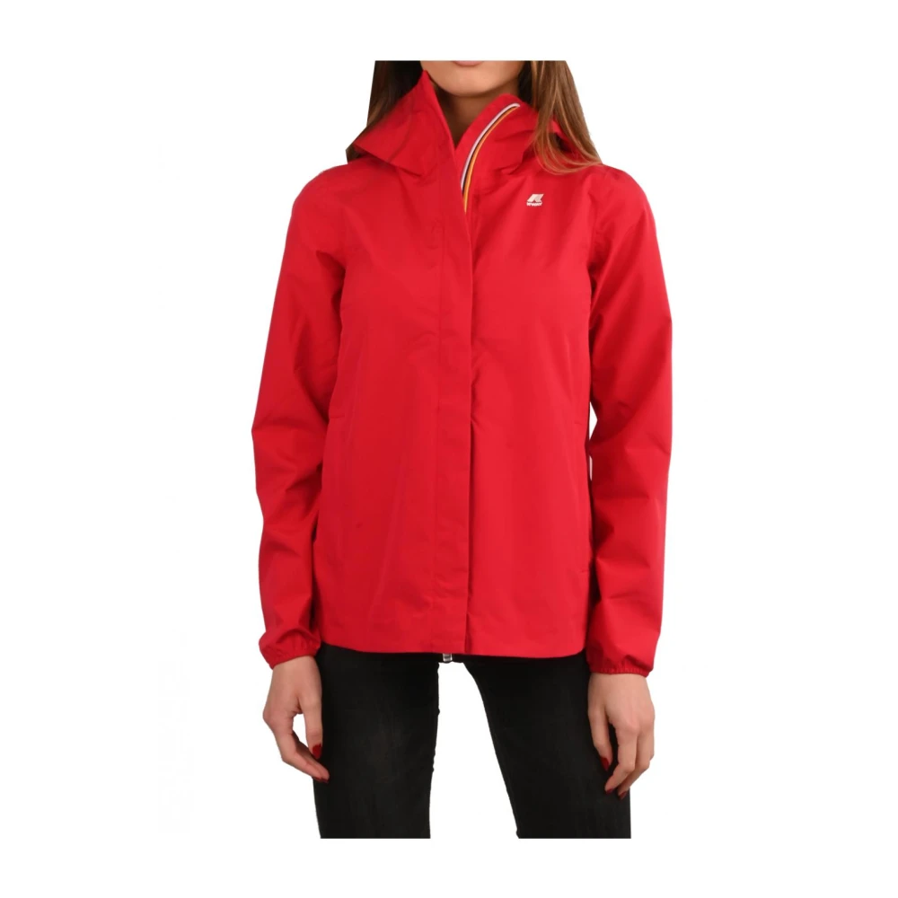 K-way Stretch Dot Jas voor Tussenseizoen Red Dames