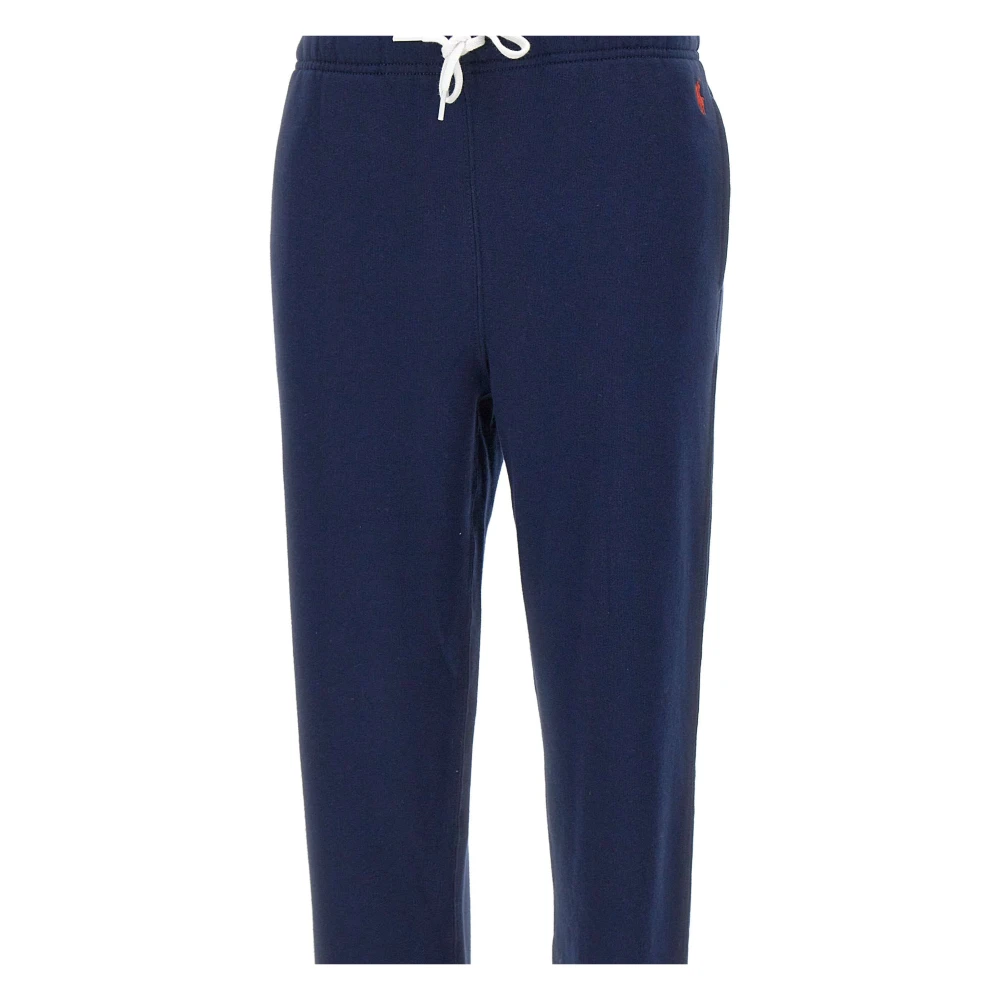 Polo Ralph Lauren Blauwe Katoenen Jogger met Rood Logo Blue Dames