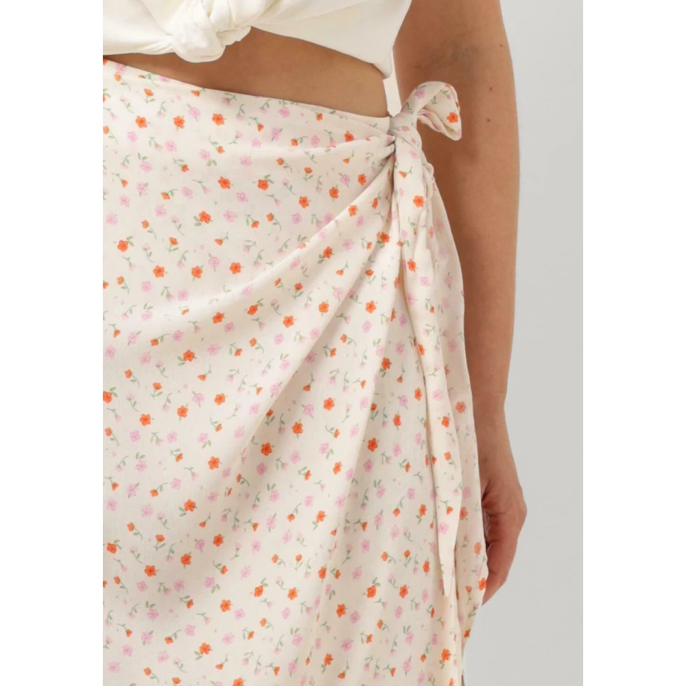Envii Mallorca Skirt Aop Creme Multicolor Dames
