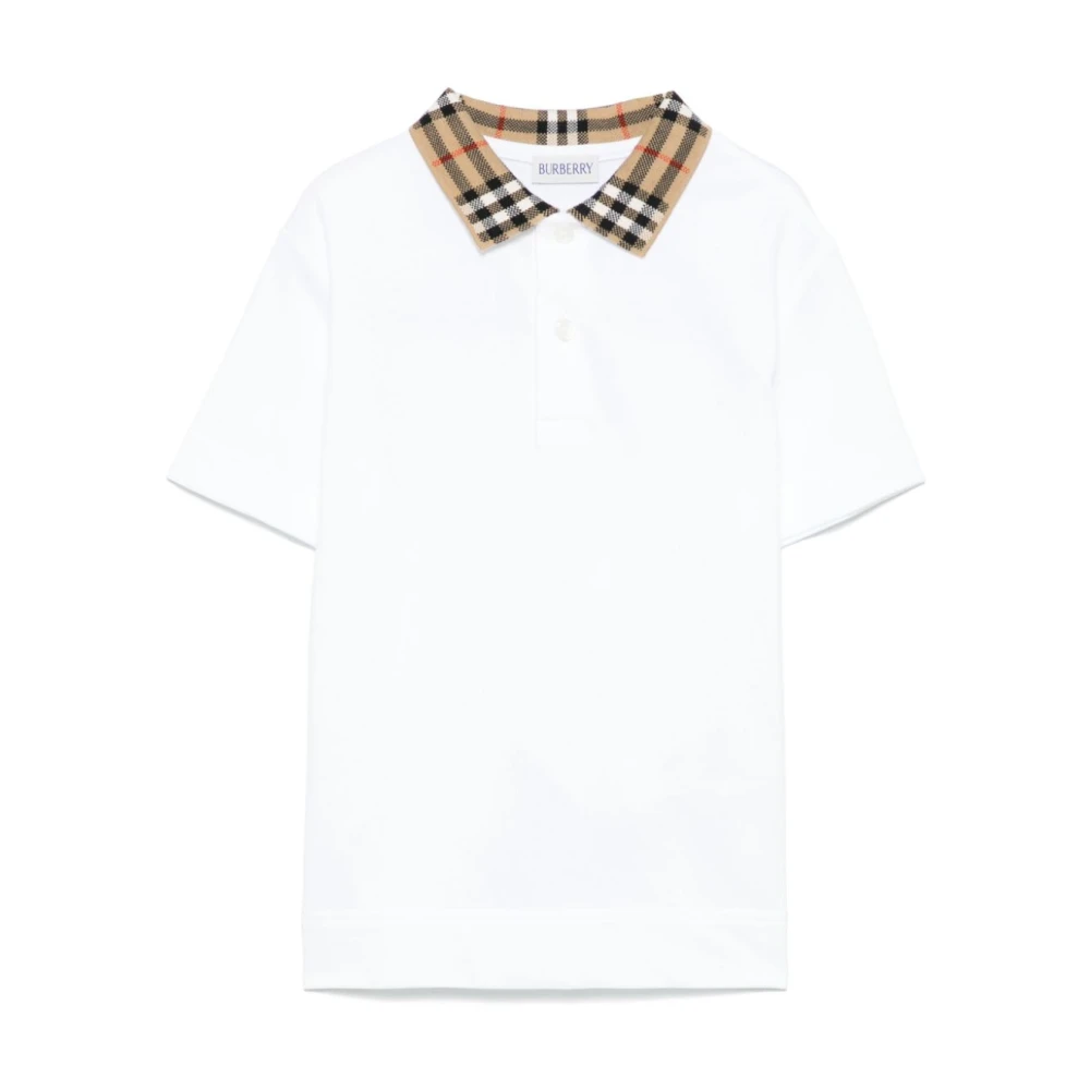 Burberry Unisex Kids White T-Shirts,, Kids T-Shirts And Polos Size 12 Y