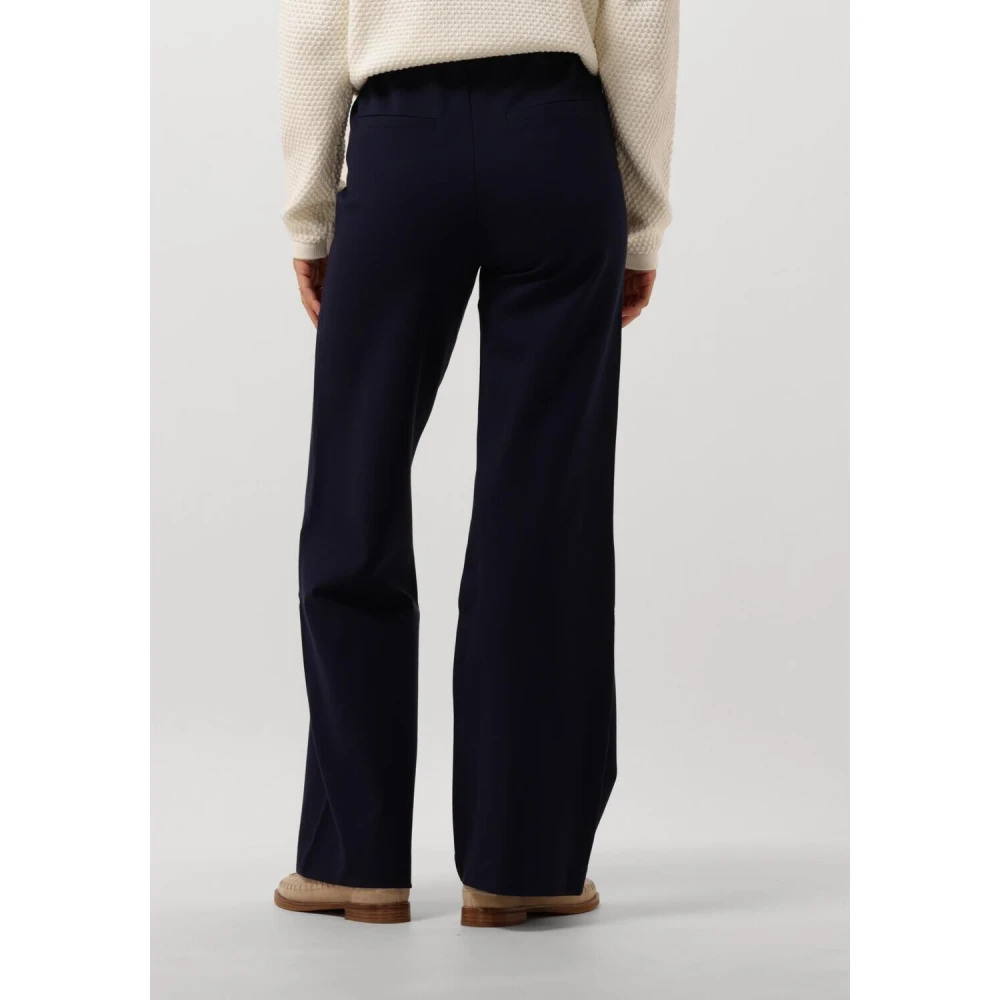 Minus Wide Leg Pant Marcia Stijlvol Donkerblauw Blue Dames