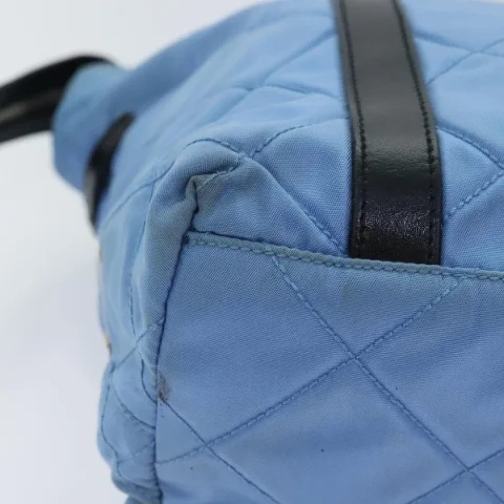 Prada Vintage Pre-owned Nylon prada-bags Blue Dames