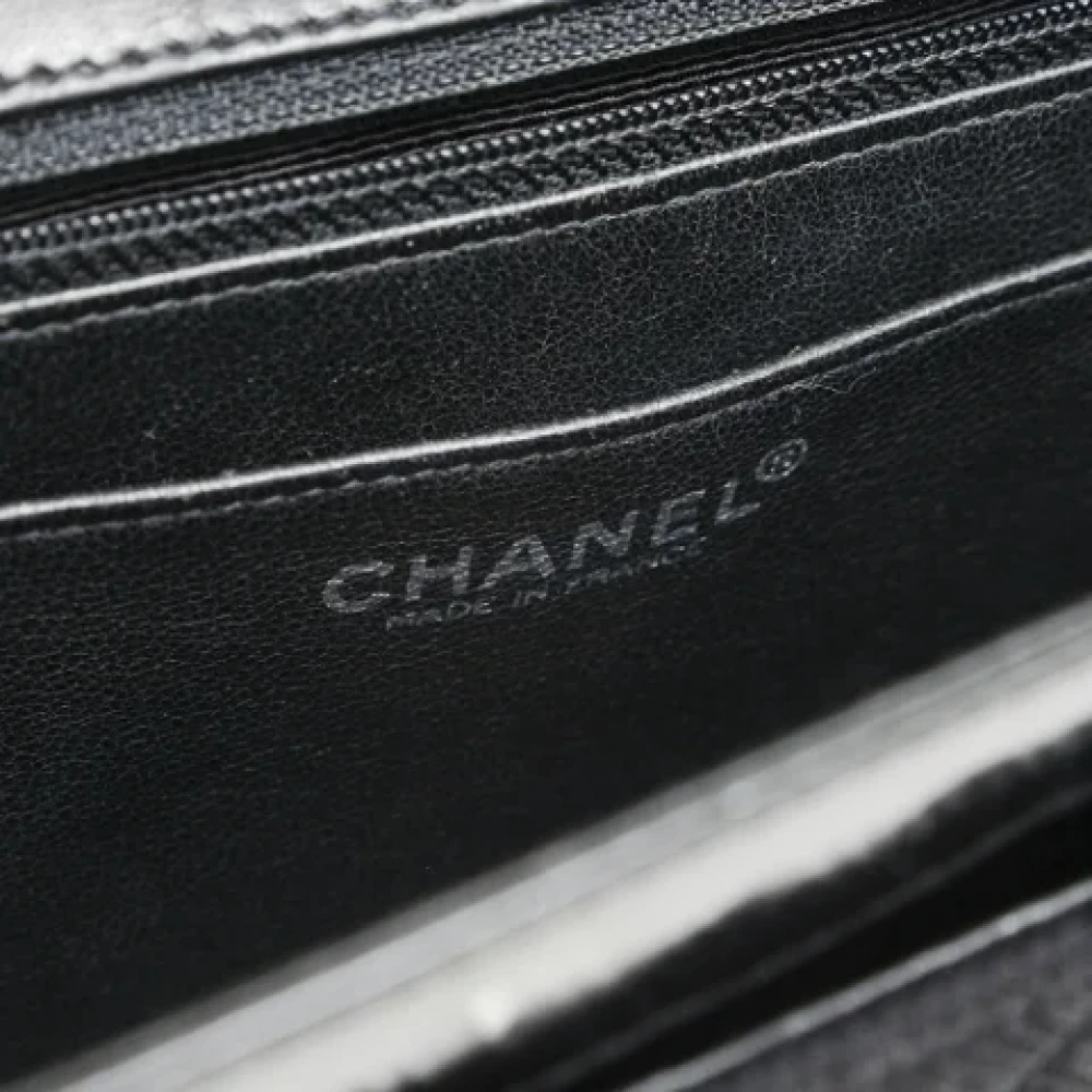 Chanel Vintage Pre-owned Leather shoulder-bags Black Dames