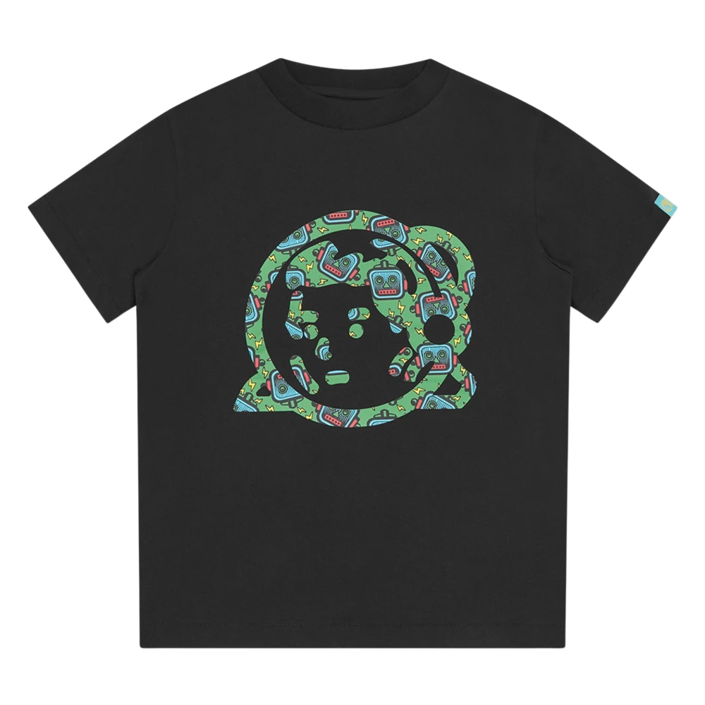 Billionaire Boys Black T-Shirts,, Astro Robot Fill T-Shirt In Size 14 Y